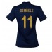 Frankrijk Ousmane Dembele #11 Voetbalkleding Thuisshirt Dames WK 2022 Korte Mouwen